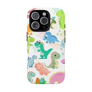Dinosaur Phone Case, Cute Dino Design for Kids, Tough Phone Cover, Fun Gift for Birthdays, Kids Room Decor, Jurassic Vibes