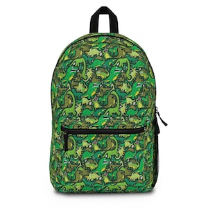 Dinosaur Print Kids Backpack, Fun School Bag, Perfect for Birthday Gifts, Dino Lover Accessory, Adventure Ready