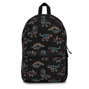 Dinosaur-Themed Backpack, Kids School Bag, Trendy Travel Pack, Unique Gift for Dino Lovers, Boys & Girls Backpack