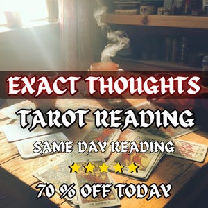 Lectura de Tarot de Pensamientos Exactos Lectura de Sentimientos Detallados Lectura de Cartas del Tarot Psíquicas del Amor Lectura el Mismo Día Médium Psíquico para Sentimientos de Amantes
