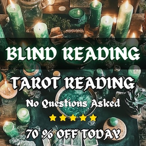 Lectura a ciegas, lectura de cartas del tarot psíquico sin preguntas, lectura a ciegas el mismo día, lectura de tarot a ciegas honesta y detallada, lectura médium el mismo día