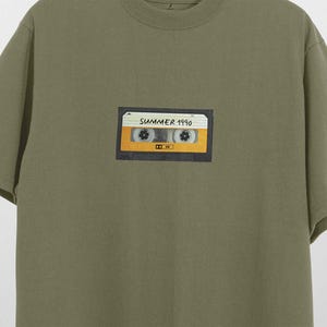 Vintage Music T-Shirt Unisex Organic Cotton Retro Cassette Tape Graphic Tee 90s Mixtape Shirt Gift For Music Lovers And Nostalgic Fans