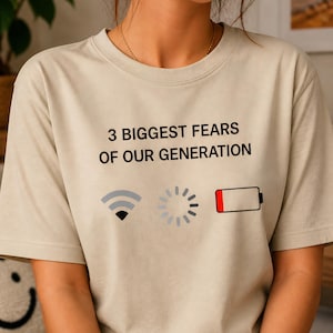 Lustiges Tech-T-Shirt | 3 Biggest Fears, Bio Baumwolle Geeky Geschenk