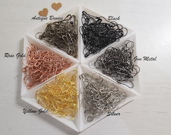 100 Bulb Safety Pins | Choose from 6 Colours | Gifts | Markets | Labels | Price Tags | Junk Journals