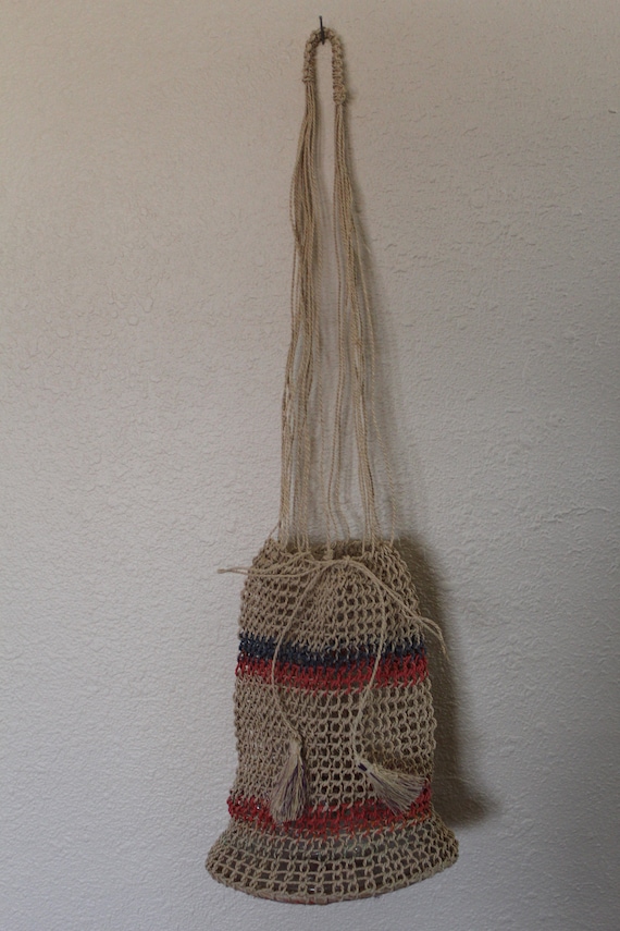 Woven Straw Bag / Vintage Woven Straw Bag / Woven… - image 3