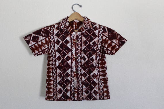 Vintage Kids Hawaiian Shirt / Boys Vintage Hawaiia