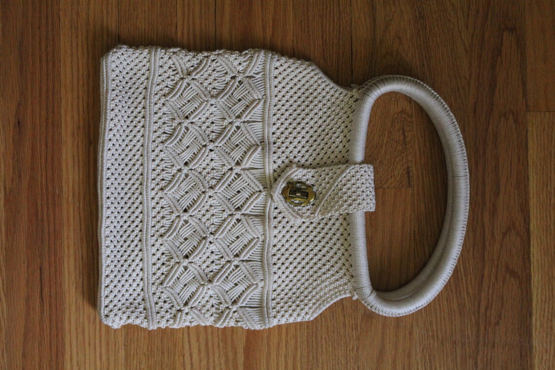 purple straw bag