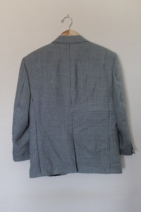 Vintage Houndstooth 1970s Blazer / Vintage Hounds… - image 4