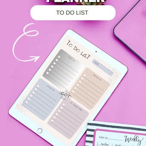 Liste de choses à faire, élégamment conçue, imprimable