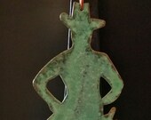 COWBOY CHAPS Copper Verdigris Ornament Western Southwest - Handcrafted in The Copper State (Arizona USA)