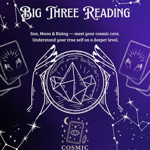 Lectura de los Tres Grandes Signos: Sol, Luna y Ascendente
