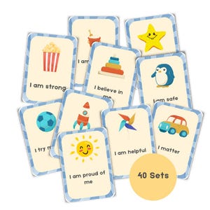 Druckbare tägliche Affirmationskarten für Kinder| Lustige Affirmationskarten für Kinder zum Ausdrucken | Digitaler Download