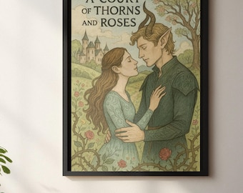 A Court of Thorns and Roses Print: Feyre and Tamlin, Bookish Art (Digital Download)