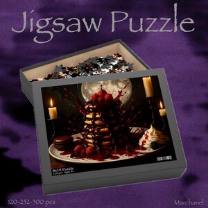 Gourmet Dessert Puzzle - Indulge in 120, 252, 500-Piece Sweetness, Perfect Gift for Foodies, Game Night, Unique Home Decor
