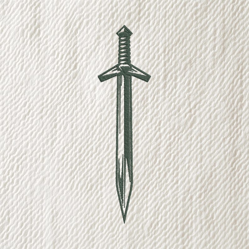Sword Embroidary Sword Embroidery Design, Sword Machine Embroidery File, 9 Design, 5 ...