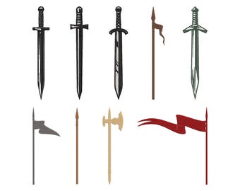 Sword Embroidery Design, Sword Machine Embroidery File, 5 Size, Instant  Download