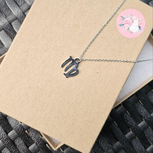 Silver Virgo necklace, Virgo birthday gifts for women, Zodiac pendant necklace, Horoscope symbol pendant, August birthday gifts for her