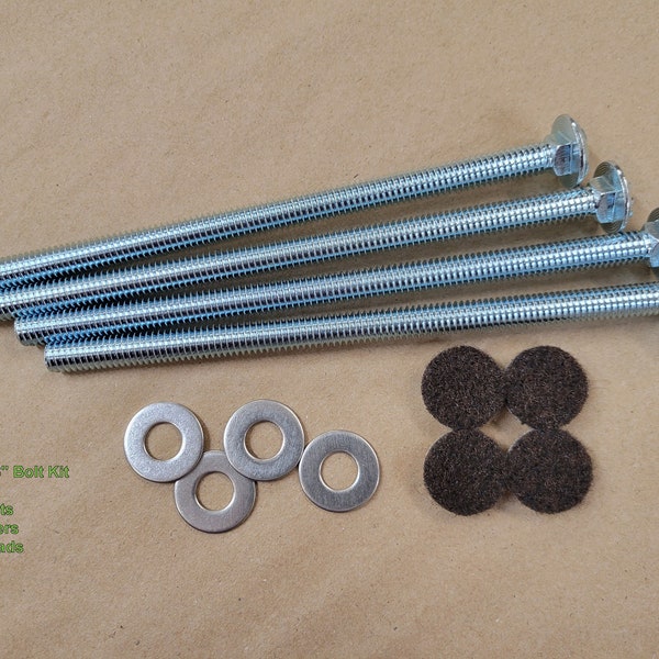 6" Bolt Kit for 211 and 220 family Flat Plate Book Presses, Item 211-1-6