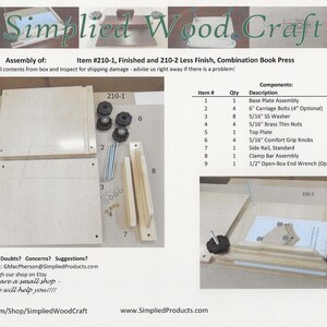 Book Press, Combination Flat and Edge Glueing, Mapletop Plywood, Pine, 12.5" x 13" image 12