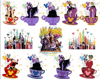 Villano con orejas de ratón PNG: Diseño de viaje familiar de Halloween (Descarga instantánea PNG)