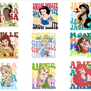 Princess Movie PNG Clipart Bundle (Digital Download)