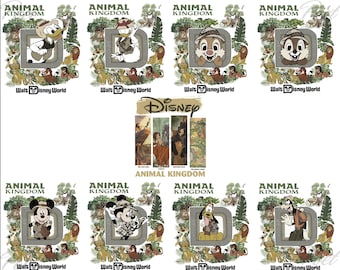 Safari Animal Kingdom PNG Bundle: Mouse & Friends Shirt Design (Digital Download)