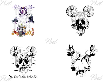 Villain Halloween PNG: You Can't Sit With Us (Instant Download PNG)