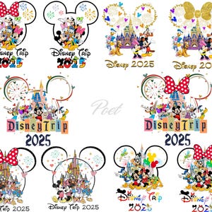 Magical Kingdom Family Trip 2025 PNG: Mickey and Friends (Digital Download)