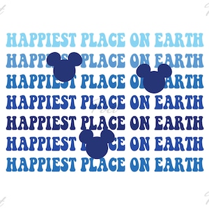 Happiest Place On Earth Png, Svg Mickey Mouse and Minnie Mouse Png, Svg  Family Vacation Png, Digital Download Png, Svg