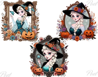 Elsa Halloween Png, Frozen Png (Digital Download)