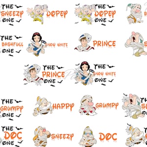 Snow White PNG Clipart Bundle: Princess Shirt & Cake Topper (Digital Download)