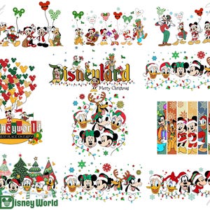 Disneyworld Micky Mouse Png Bundle, Mickey and Friends Bundle Png, Mickey, Minnie, Pluto, Goofy Disneyland Png
