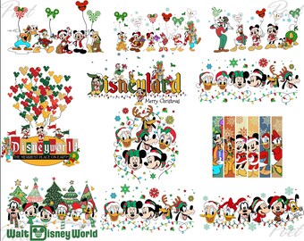 Disney Weihnachten PNG Bundle, Mickey und seine Freunde (Digitaler Download)