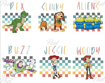 Toy Story PNG Clipart: Buzz, Woody, Jessie & Friends (Instant Download PNG)
