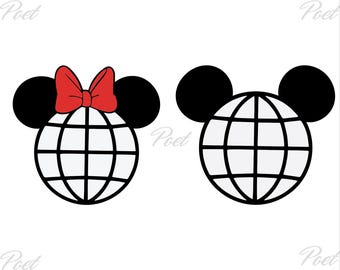 Mickey and Minnie Mouse PNG SVG: Digital Download