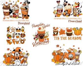 Fall Vibes Png, Pumpkin Season Png Bundle, Digital Download