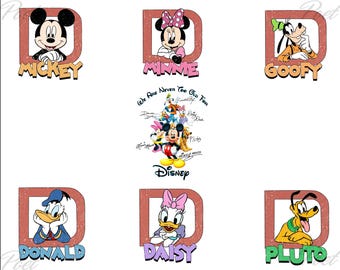 Mickey and Friends Png, Disney Cartoon Clipart (Instant Download)