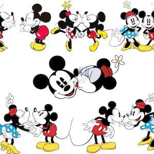 Mickey y Minnie Mouse Png, Descarga digital Png