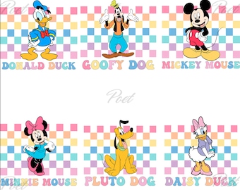 Minnie und Freunde PNG, Cartoon Charakter Set (Digitaler Download)