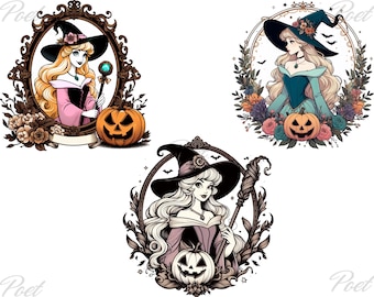 Aurora Halloween Png, Sleeping Beauty PNG, (Digital Download)