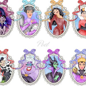 Mirror Disney Villains Png, Villains Png, Family Vacation Png, Digital Download Png