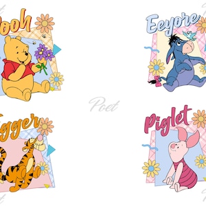 Winnie the Pooh PNG Bundle: Classic Characters, Cricut Ready (Digital Download)