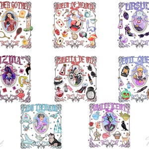 Disney Villains Png,  Family Vacation Png, Halloween Png, Instant Download Png