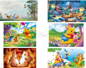 Winnie the Pooh PNG Bundle: Birthday Craft Designs (Instant Download Png