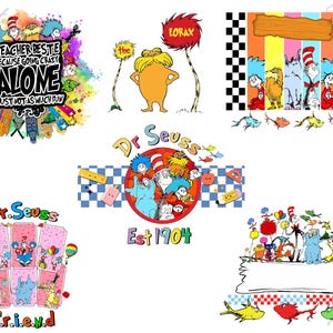 Dr. Seuss Friends Cat in The Hat PNG: Digital Download