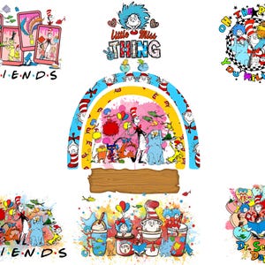 Friends Cat in The Hat PNG: Dr. Seuss Digital Art