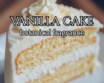 Vanilla Cake Botanical Fragrance - Natural Perfume Oil or Body Spray