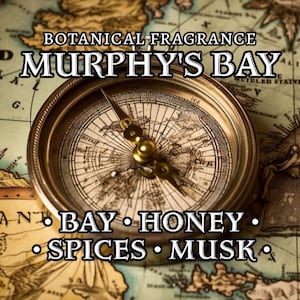 MURPHY&#39;S BAY - Modern Bay Rum Unisex Fragrance - Natural Cologne Oil, Body Spray, Perfume Oil, Hair Perfume - Spicy Unisex Botanical Scent