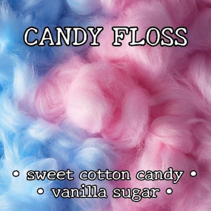CANDY FLOSS - Cotton Candy and Vanilla Sugar - Victorian Perfume Oil, Natural Body Spray, Botanical Fragrance