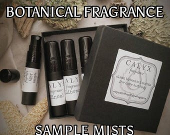 Perfume Mist Sampler Gift Set: 5 Botanical Fragrances Discovery Kit